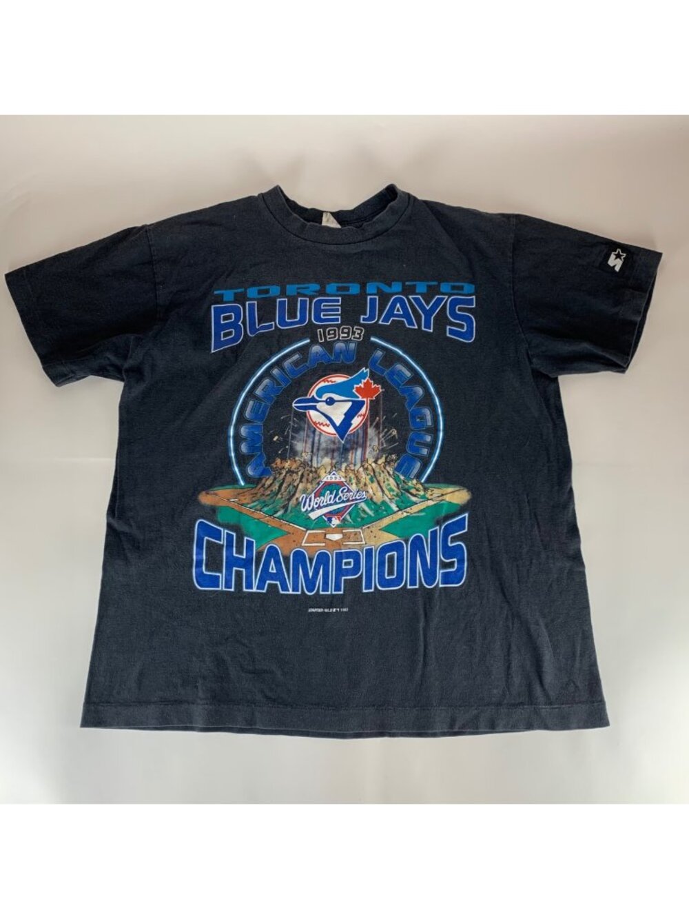 Toronto Blue Jays Vintage Starter 1993 World Series Single Stitch Shirt Large